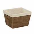 Honey-Can-Do Basket Prchmt Brn 10X12 in. STO-03565